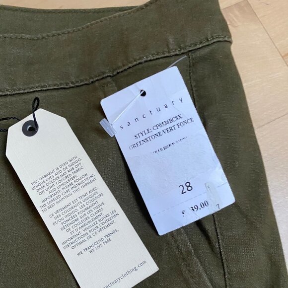 SANCTUARY "Palmer Cigarette" Chino Pants New - Picture 5 of 8